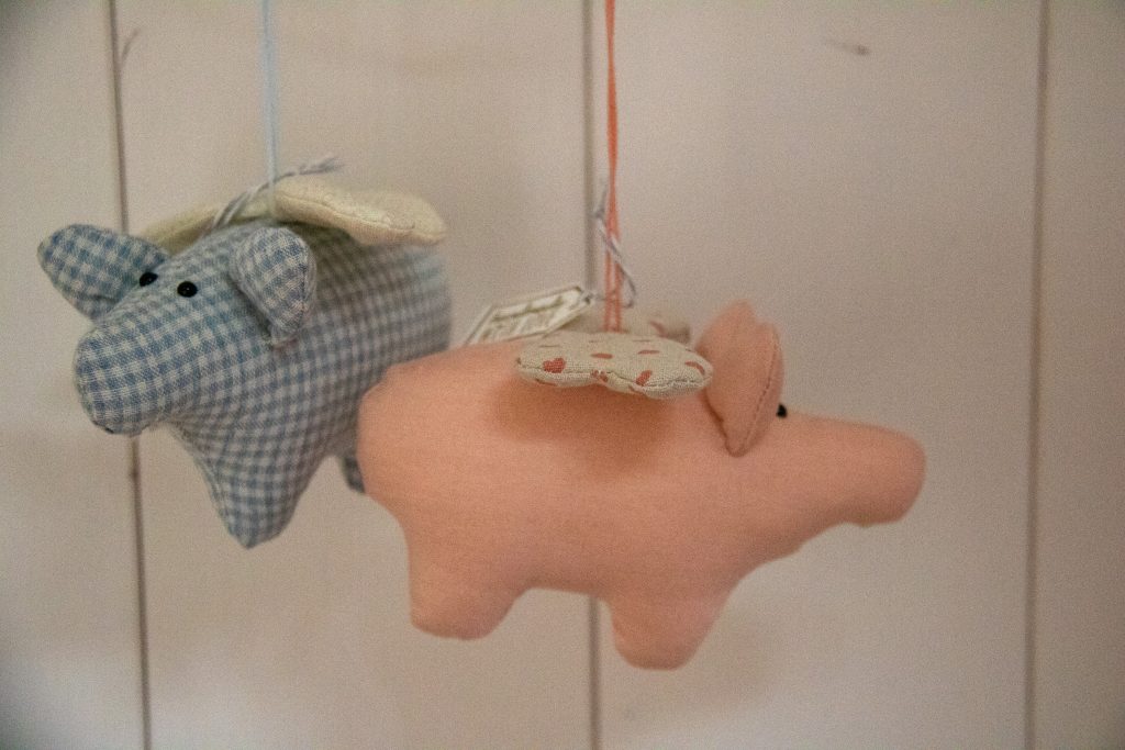 Fliegende Glücksschweinchen